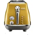 Produktbild: De’Longhi Icona Capitals, 2 Scheibe(n), Gelb, Edelstahl, Tasten, Drehregler, 900 W, 220 - 240 V - Gelb