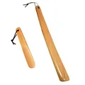 Produktbild: Milai 2-pack Schuhanzieher - Holz Schuhanzieher Schuhlöffel mit hängendem Seil,Holz Schuhlöffel Buche Schuhanzieher shoe horn für Mann Frauen Kinder Senioren(Kräftiges Holz)