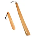 Produktbild: 2-pack Schuhanzieher - Holz Schuhanzieher Schuhlöffel mit hängendem SeilHolz ...