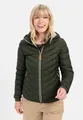 Produktbild: camel active Steppjacke aus recyceltem Polyester Langarm Kapuze Markenlabel