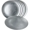 Produktbild: 6er Set Platzteller Metallic Silber 33cm
