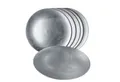 Produktbild: MamboCat Servierplatte 6er Set Platzteller Metallic Silber 33cm, Kunststoff