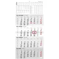 Produktbild: Zettler 4-Monatskalender 2026 – Wandkalender 30 × 63 cm mit Datumsschieber, 4 Monate pro Blatt, Monatsübersicht Dez. 2025–Jan. 2027, 4-sprachig DE/FR/IT/GB, Feiertage & Ferien, FSC-zertifiziert
