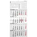Produktbild: Zettler 4-Monatskalender 2026 - Wandkalender 30 × 63 cm mit Datumsschieber, 4 