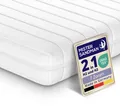 Produktbild: Kaltschaummatratze 140 x 190 cm mit 7 Liegezonen - Wendematratze H2/H3 - 15 cm Höhe - Ergonomische Matratze - Germany
