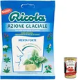 Produktbild: 3x Ricola Azione Glaciale Menta forte bonbon Menthol erfrischend ohne zucker 70g + Italian Gourmet polpa 400g