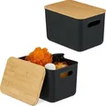 Produktbild: relaxdays Aufbewahrungsbox mit Deckel 2er Set