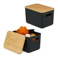 Produktbild: Aufbewahrungsbox Ordnungsbox Bad Organizer Kunststoffbox Box Deckel 2er Set