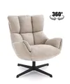 Produktbild: Lookway Drehsessel COZY 360° Polstersessel für Wohnzimmer, Breite: 72 cm