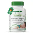 Produktbild: fairvital Baldrian Komplex, 90 Kapseln, schluckfreundlich, HOCHDOSIERT, VEGAN, mit Hopfen und Melisse