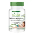 Produktbild: Baldrian Komplex mit Hopfen + Melisse - 90 Kapseln hochdosiert VEGAN | fairvital