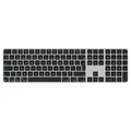 Produktbild: Apple Magic Keyboard mit Touch ID und Ziffernblock für Mac Modelle mit Apple Chip – Englisch (Großbritannien) – Schwarze Tasten ​​​​​​​