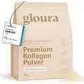 Produktbild: Gloura® Premium Kollagen Pulver – 100 % reines Collagen Typ 1 & 3, geschmacksneutral, hochlöslich, ohne Zusätze – für schöne Haut & schön...