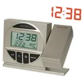Produktbild: Funk-Projektionsuhr Projektionswecker Funkuhr Wecker silber Technoline WT590