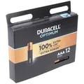 Produktbild: Duracell Optimum AAA Mignon Alkaline-Batterien, 1.5V LR03 MX2400, 12er-Pack