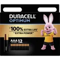 Produktbild: Duracell Optimum Micro (AAA)-Batterie Alkali-Mangan  1.5 V 12 St.