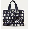 Produktbild: L Tote Knitted Logo - Blau