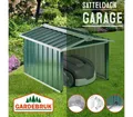 Produktbild: Gardebruk Mähroboter-Garage, Satteldach Metall 86x100x63cm Witterungsbeständig 4x Erdanker Carport