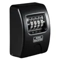 Produktbild: Burg Wächter Schlüsseltresor mit 4-stelligem Zahelncode für außen und innen, Sicher, Wandmontage, Key Safe 10 SB, Schwarz, KeySafe 10, Außen: 85x61x39mm (HxBxT)