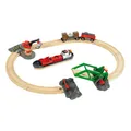 Produktbild: BRIO Container Hafen Set 16-tlg. Holzeisenbahn Schiff Holzspielzeug Spielzeug