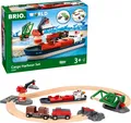 Produktbild: BRIO World 33061 Container Hafen Set Hafenbruecke Kran Spielzeug 3 Jahre