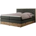 Produktbild: Boxspringbett mit Bettkasten Amore King , grau , Maße (cm): B: 188 H: 115