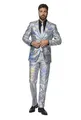 Produktbild: OppoSuits Fun Ugly Christmas Suits for Men - Full Suit: Jacket, Pants & Tie, Discoballer, 58