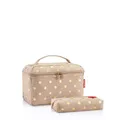 Produktbild: reisenthel beautycase Set metallic dots Coffee - Unser Geschenkset aus Beautycase und rechteckiger Tasche Feiertage!
