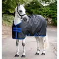 Produktbild: Horseware Ireland Weidedecke Amigo 0g Ripstop 900D Turnout Decke Black/Classic Blue 145 cm - Schwarz