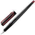 Produktbild: Lamy joy black Schönschreibfüller – Füllhalter mit ergonomischem Griff & polierter Stahlfeder in Strichbreite 1,5 mm – Kalligraphie Füller mit Bandzugfeder – inkl. Tintenpatrone T 10 blau