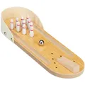 Produktbild: Relaxdays Tischbowling, Hellbraun, Holz, Holzwerkstoff, 10x29.5 cm, Spielzeug, Kinderspielzeug, Kinderspiele