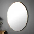 Produktbild: Eleganter Wandspiegel ELEGANCIA 100cm gold ovales Design Spiegel Flurspiegel
