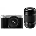Produktbild: Fujifilm X-M5 Silber + XC15-45mm f3.5-5.6 + XF55-200mm f3.5-4.8