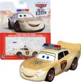 Produktbild: Mattel HKY55 Disney Pixars Cars On The Road Lightning McQueen Deputy Hazzard Spielzeugauto Modell Fahrzeug Actionauto 7 cm Maßstab 1:55