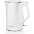Produktbild: Gorenje K15DWW Electric, 2200 W, 1.5 L, Plastic + metal, 360° rotational base, Baltas (1.50 l) (K15DWW)