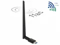 Produktbild: Delock USB 3.0 Dualband WLAN Stick 867 + 300 Mbps mit externer Antenne