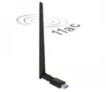 Produktbild: DeLOCK USB 3.0 Dualband WLAN Stick, Antenne schwarz, mit externer Antenne