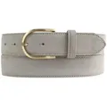 Produktbild: BELTINGER Ledergürtel Damen-Gürtel aus Veloursleder 3,5 cm - Velour-Ledergürtel für Damen 35 (1-St) grau 95 cm (Gesamtlänge 110 cm)