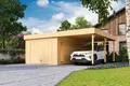 Produktbild: Garage Pultdach 44 mm Bahamas mit Schwingtor  680x560 cm Lasita