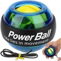 Produktbild: KRUMAD Powerball Handtrainer 8000 U/min cu LED, Gyro Ball pentru Handgelenk & Unterarm, Antrenament Griffkraft, Coordonare i Reabilitare
