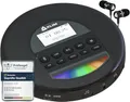 Produktbild: KLIM Nomad CD Player Bluetooth - Tragbarer CD-Player Discman mit langlebigem Akku - Inklusive Kopfhörer - CD-R, CD-RW, MP3 - Mit TF-Reader, Radio FM - Ideal für Autos