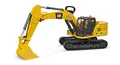 Produktbild: bruder 02483 - Cat Schaufelbagger - 1:16 Baustelle Baufahrzeug Löffelbagger Arbeiter bworld Baumaschine Kettenbagger