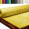 Produktbild: Tischdecke Rolle Tischdeckenrolle Vliesstoff Vlies Gelb 1 x 25 m 80g/m² abwaschbar wasserabweisend