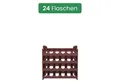 Produktbild: ARTECSIS Weinregal stapelbar I Flaschenregal aus Kunststoff I Braun, 4-tlg., für 24 Flaschen