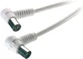 Produktbild: Vivanco TV / Radio Winkel Antennenkabel, 90dB, 1,5m,weiß