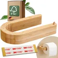 Produktbild: ® Toilettenpapierhalter Bambus | Toilettenpapierhalter Holz | Klopapierhalter...