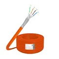 Produktbild: ProfiPatch Cat 7 Netzwerkkabel Verlegekabel Ethernet Kabel 10 Gbit 1000 MHz Datenkabel S/FTP AWG23 PIMF LSZH Simplex orange 100m