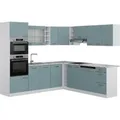 Produktbild: Vicco R-Line Einbauküche Blau-Grau/Weiß 237 x 60 cm ohne Arbeitsplatte ohne E-Geräte