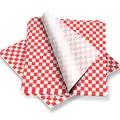Produktbild: HAPPY FINDING 100 Blätter Deli Papierblätter Fettdichte Papierbögen,Lebensmittel-Ggrade-Wickelpapier,Korbeinlagen öldicht Backpapier Kreise für Burger Sandwich Kuchen 28 * 26cm