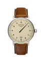 Produktbild: bauhaus Quarzuhr Monotimer Herrenuhr Beige Lederband Braun 40 mm 2042-5